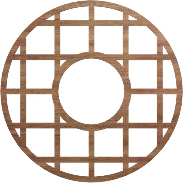 Ekena Millwork O'Neal Wood Fretwork Pierced Ceiling Medallion, Walnut, 30"OD x 10 7/8"ID x 1/4"T CMWP30X30X0250ONWA - main